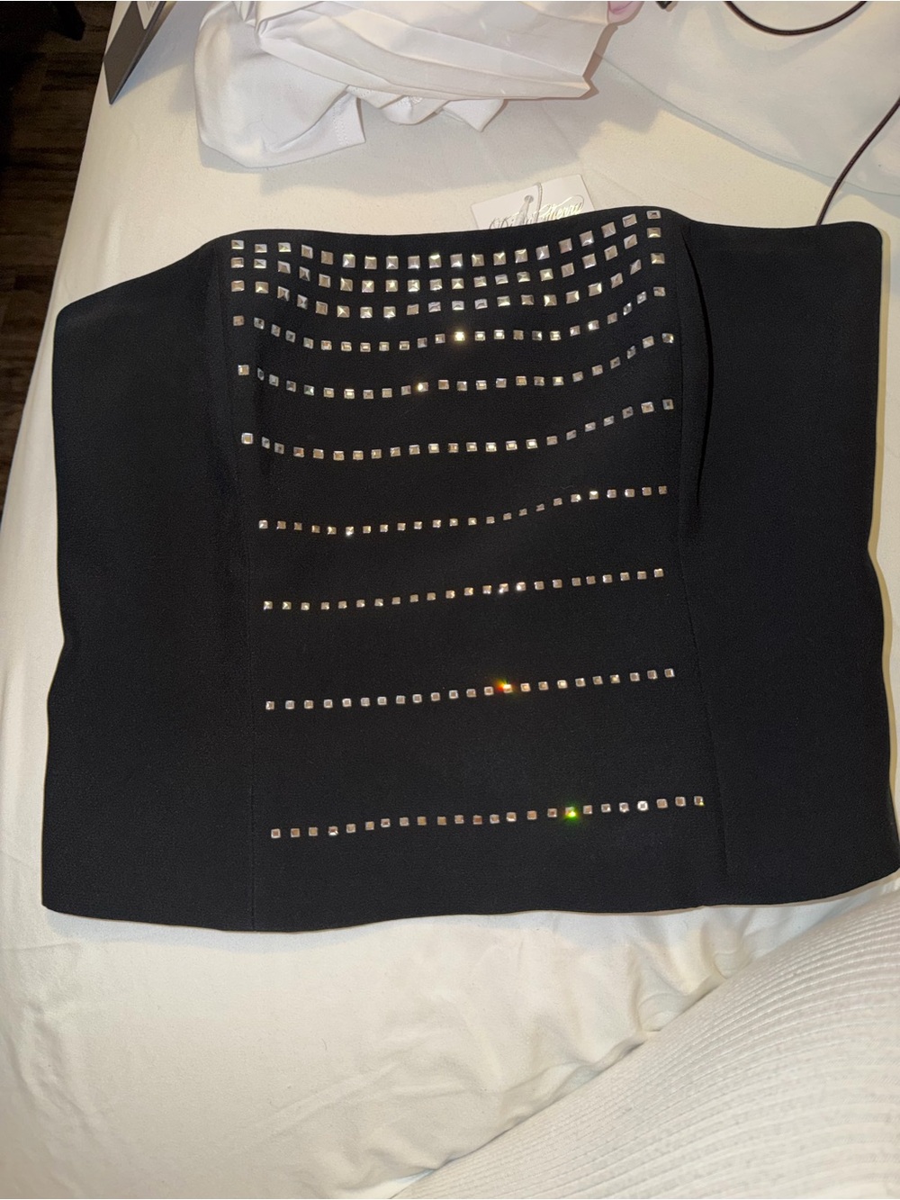 Black Studded Women's Top